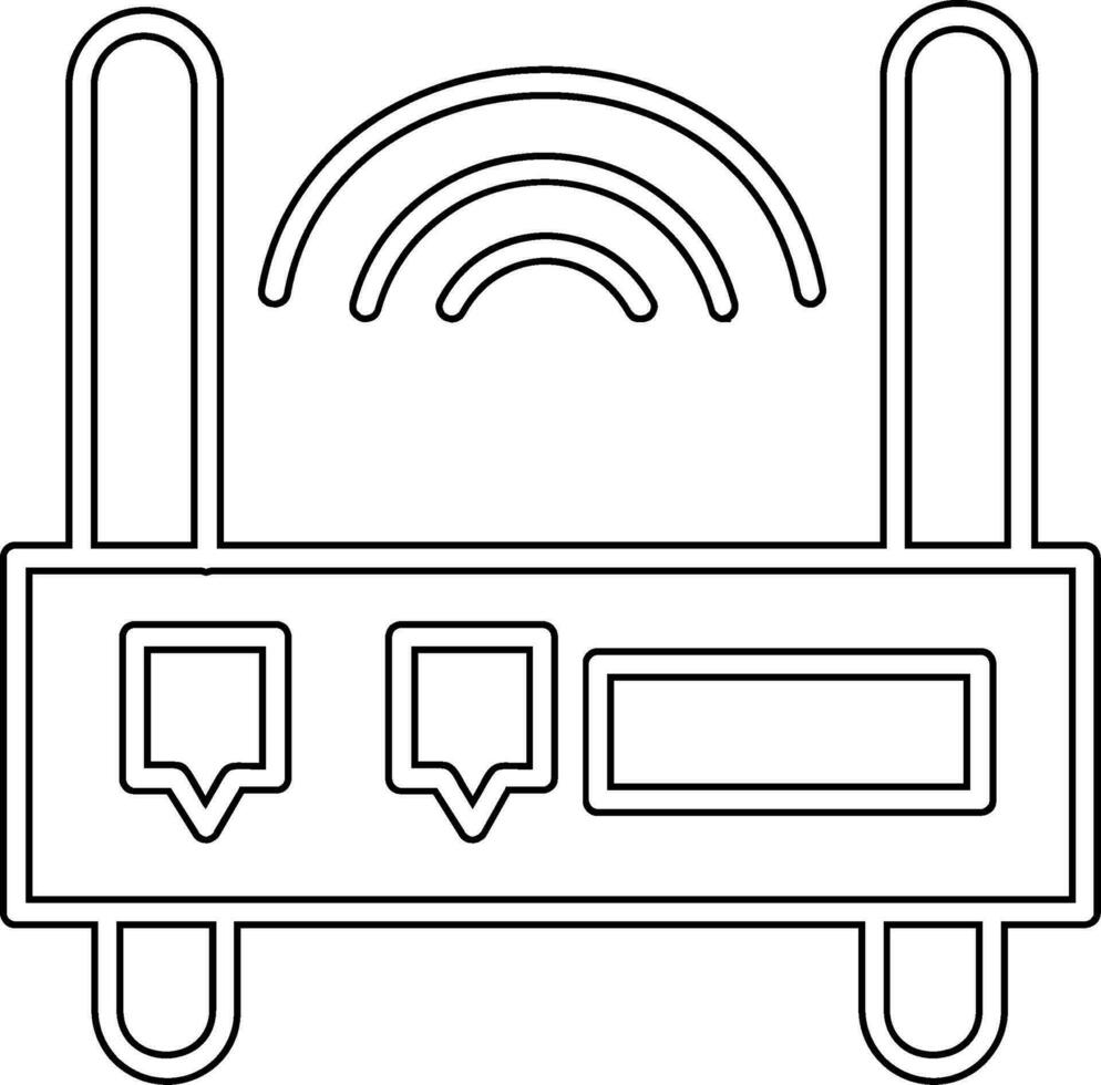 ícone de vetor de roteador wifi