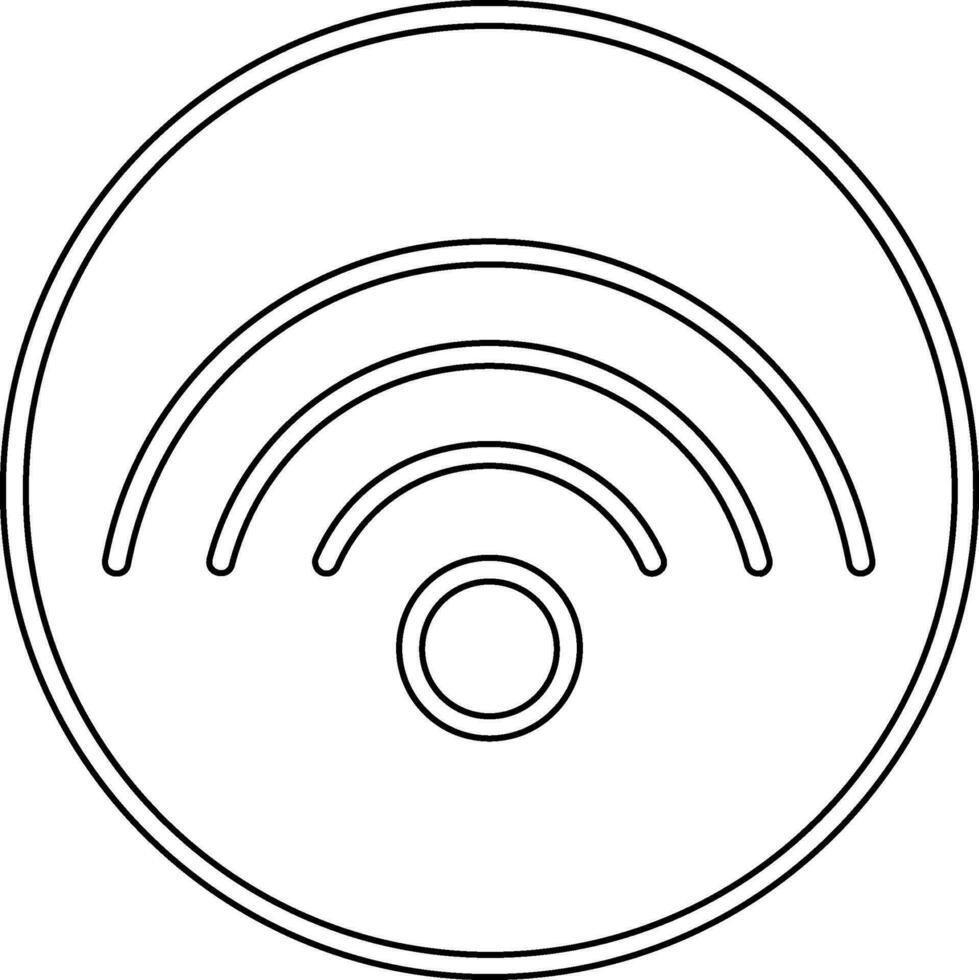 ícone de vetor de sinal wifi