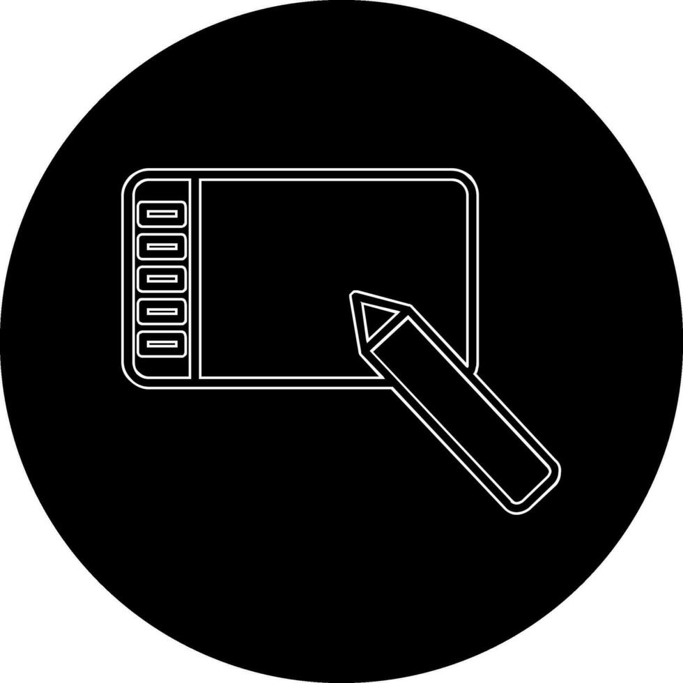 ícone de vetor de tablet gráfico