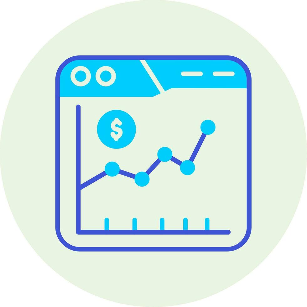 ícone de vetor do mercado de ações