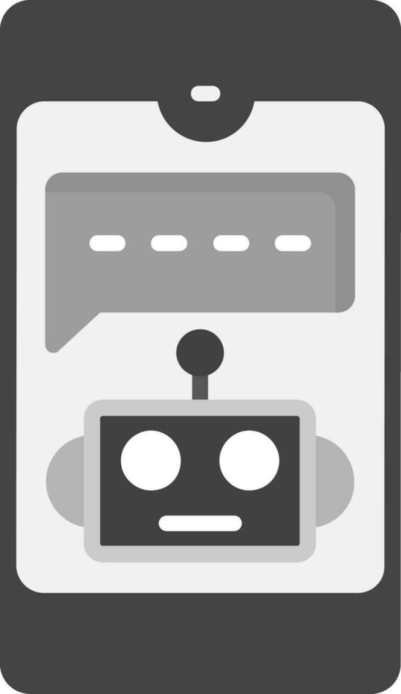 ícone de vetor de chatbot