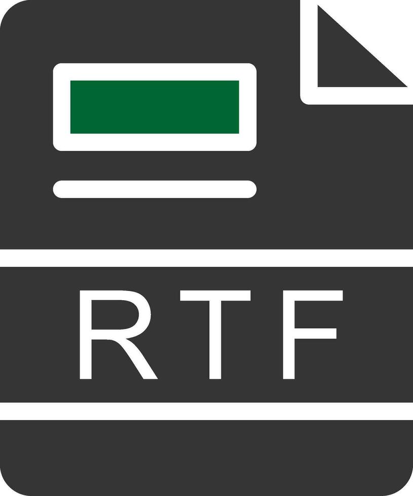 rtf criativo ícone Projeto vetor