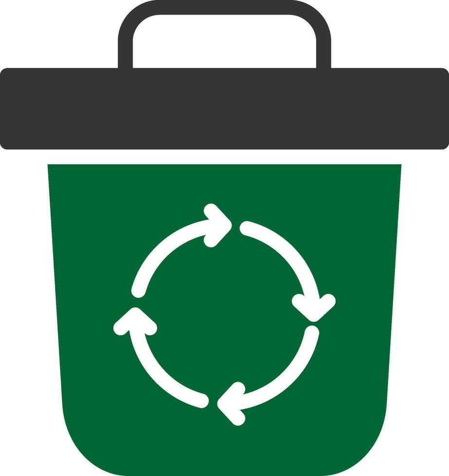 design de ícone criativo de lixo vetor