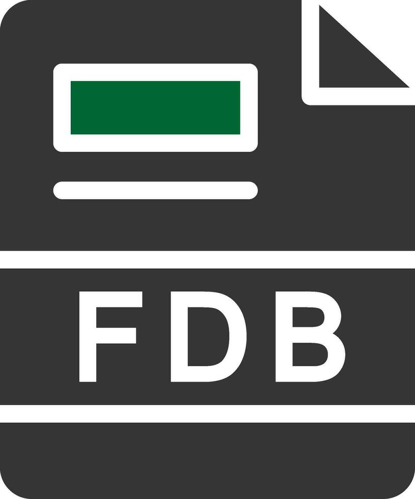 fdb criativo ícone Projeto vetor