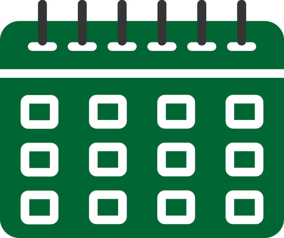 design de ícone criativo de calendário vetor