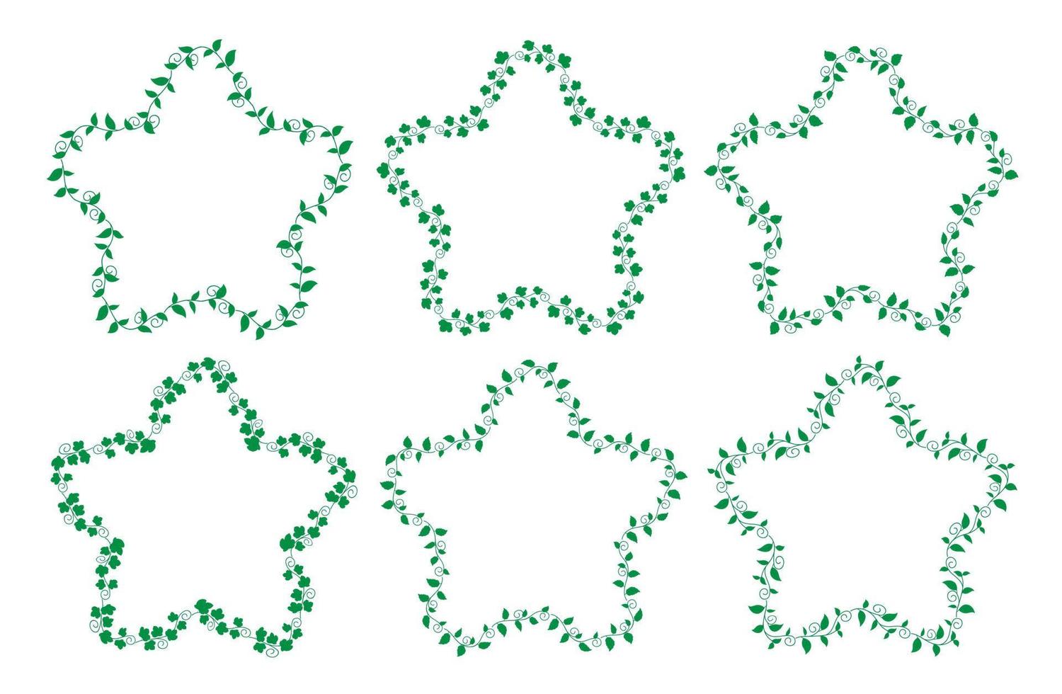 coleção de conjunto de elementos de bordas desenhadas à mão, vetor de ornamento floral redemoinho