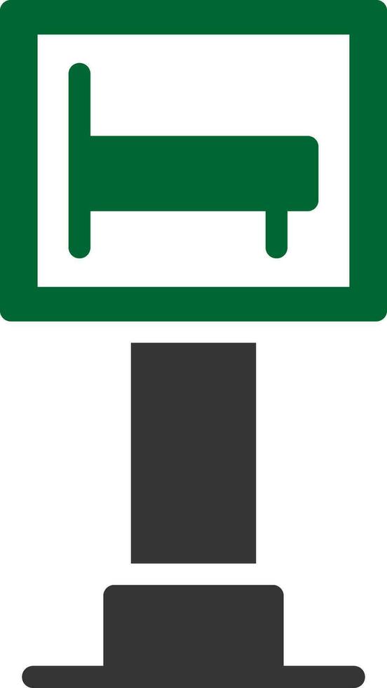 design de ícone criativo de placa de sinal de hotel vetor