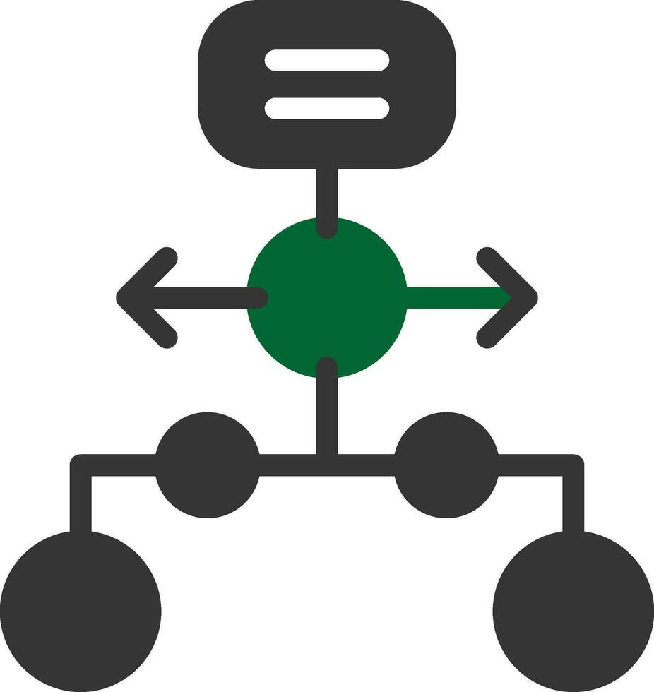 horizontal hierarquia criativo ícone Projeto vetor