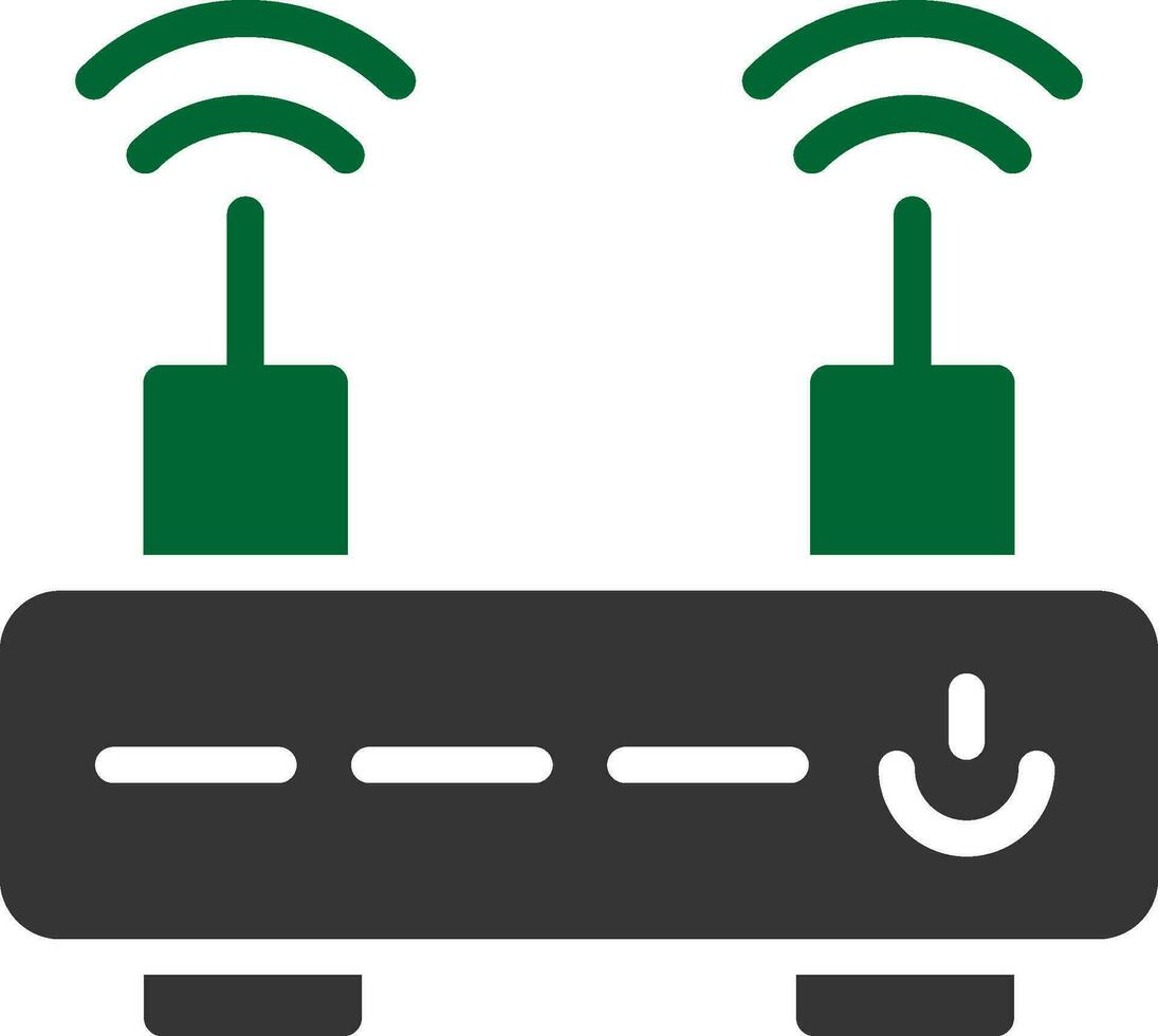 design de ícone criativo de roteador wi-fi vetor