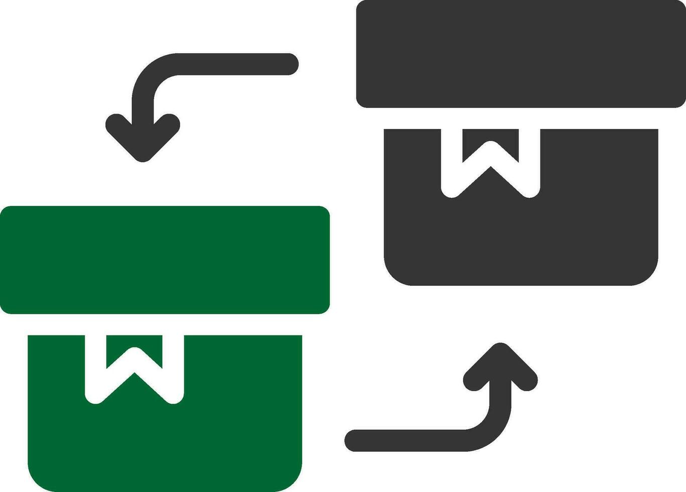 design de ícone criativo de substituição vetor