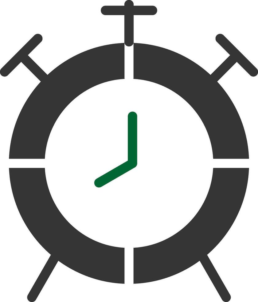 design de ícone criativo de despertador vetor