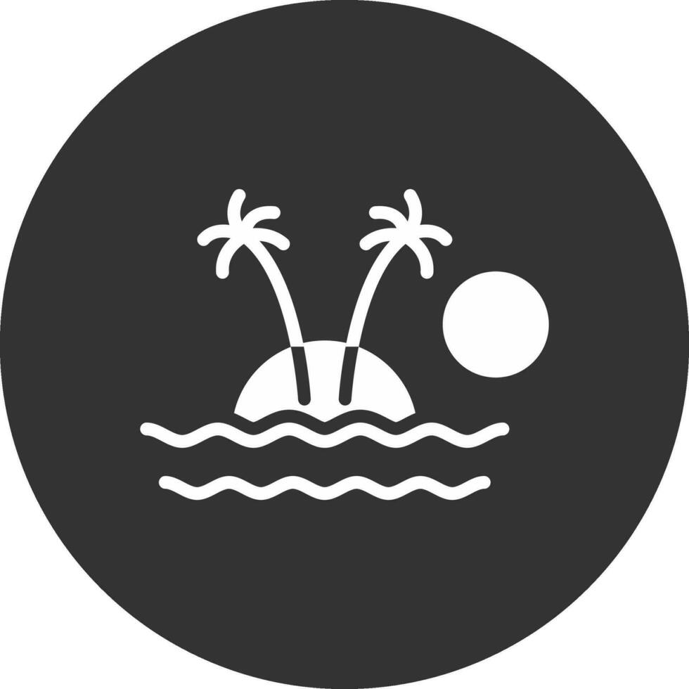 design de ícone criativo da ilha vetor