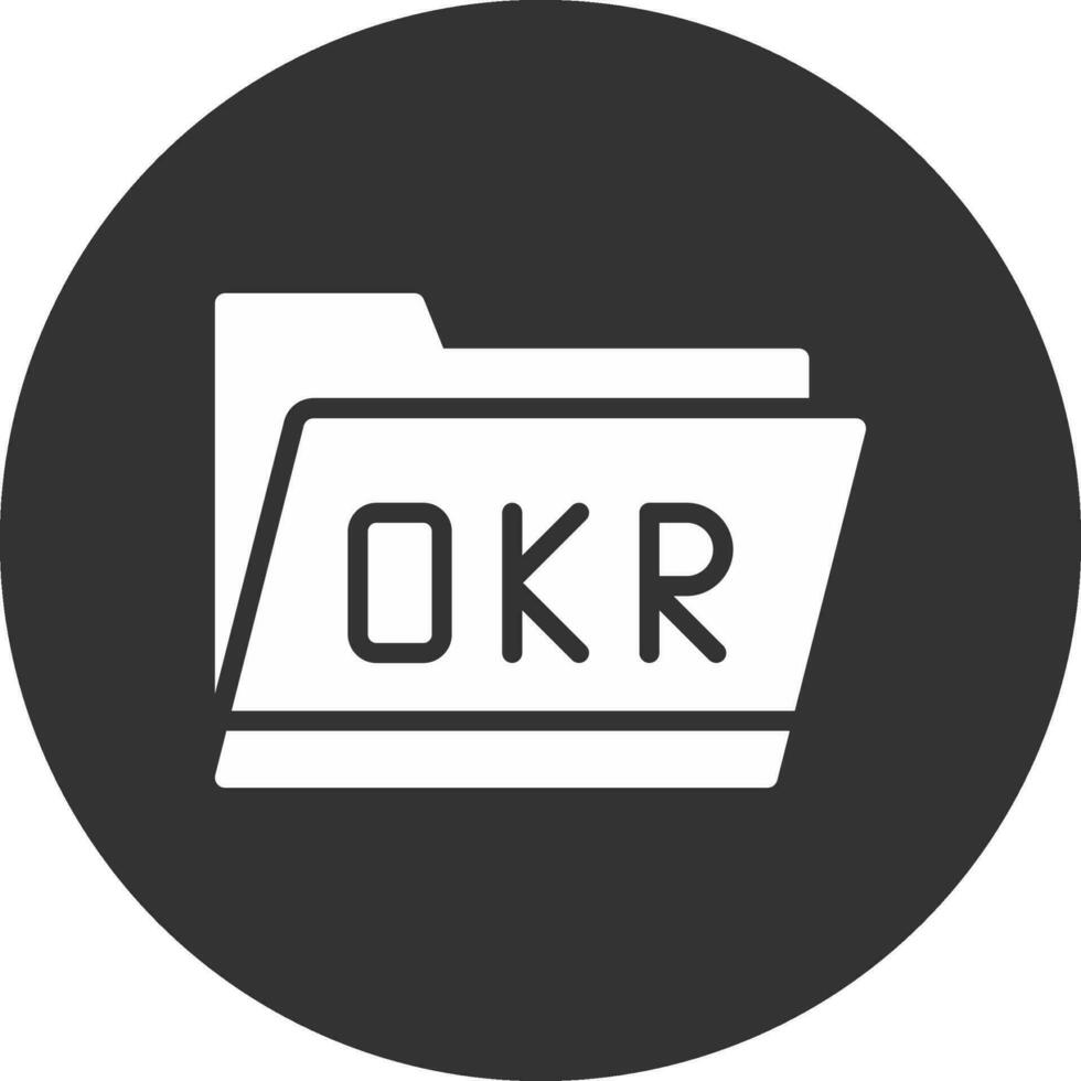 okr pasta criativo ícone Projeto vetor