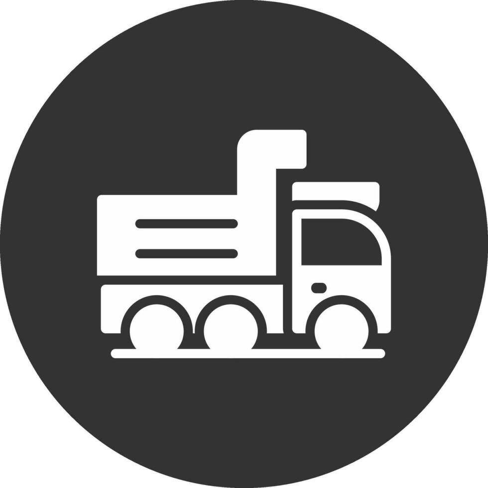 design de ícone criativo de caminhão basculante vetor