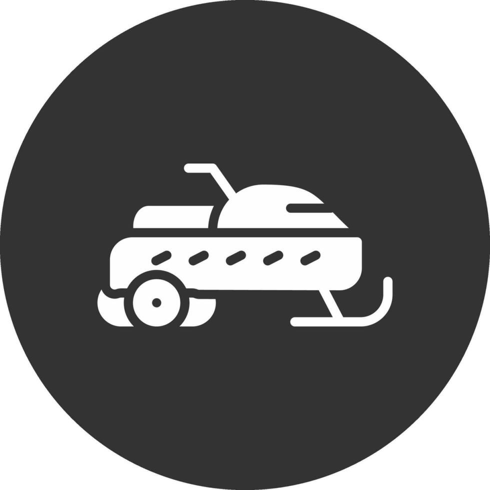 design de ícone criativo de snowmobile vetor