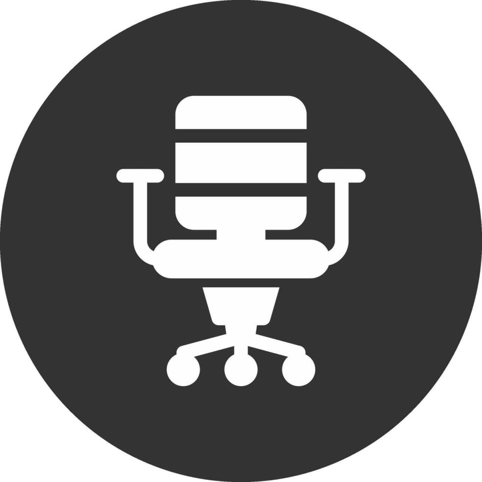 design de ícone criativo de cadeira de escritório vetor