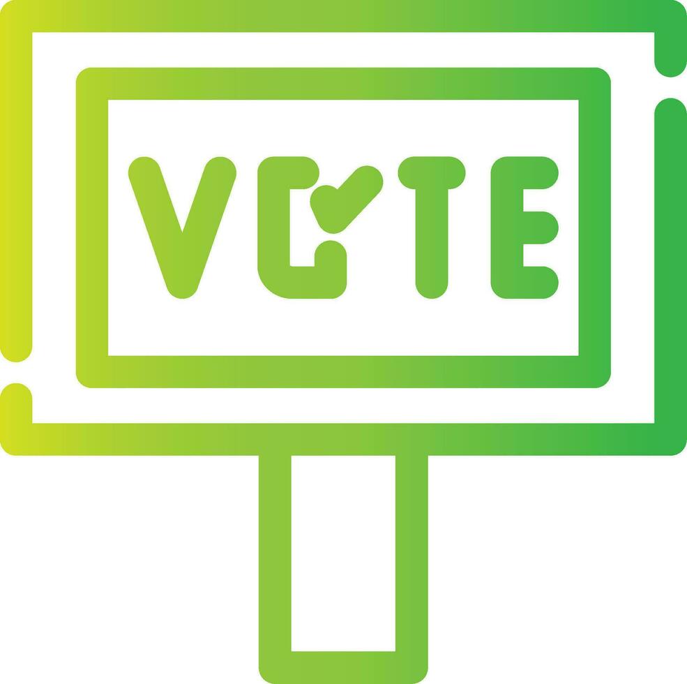 votar design de ícone criativo vetor