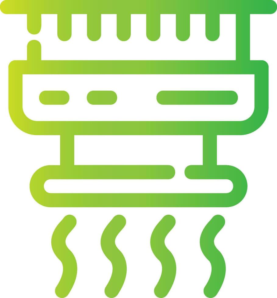 design de ícone criativo de detector de fumaça vetor