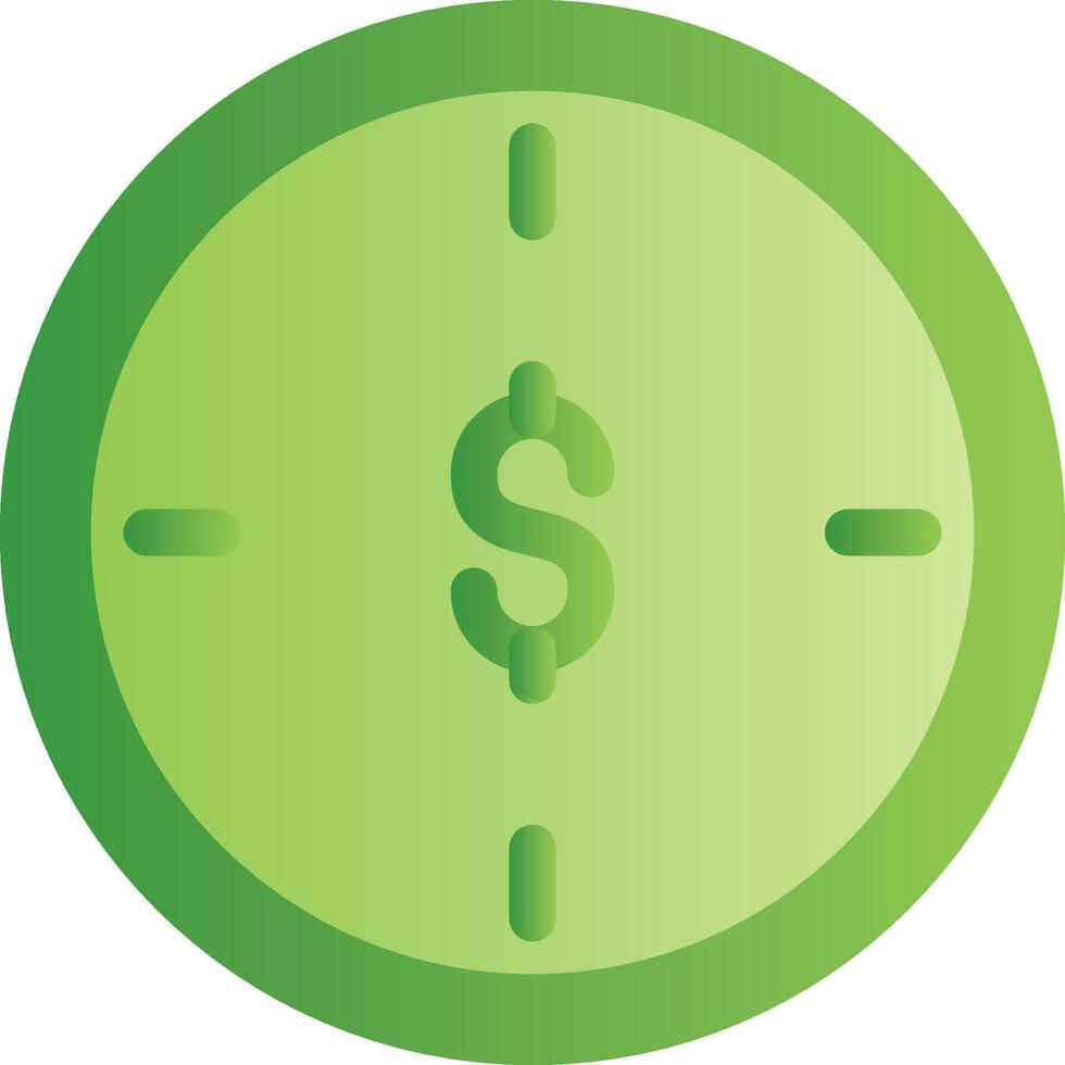 design de ícone criativo de hora do dinheiro vetor