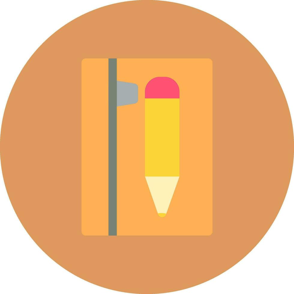design de ícone criativo de caixa de lápis vetor