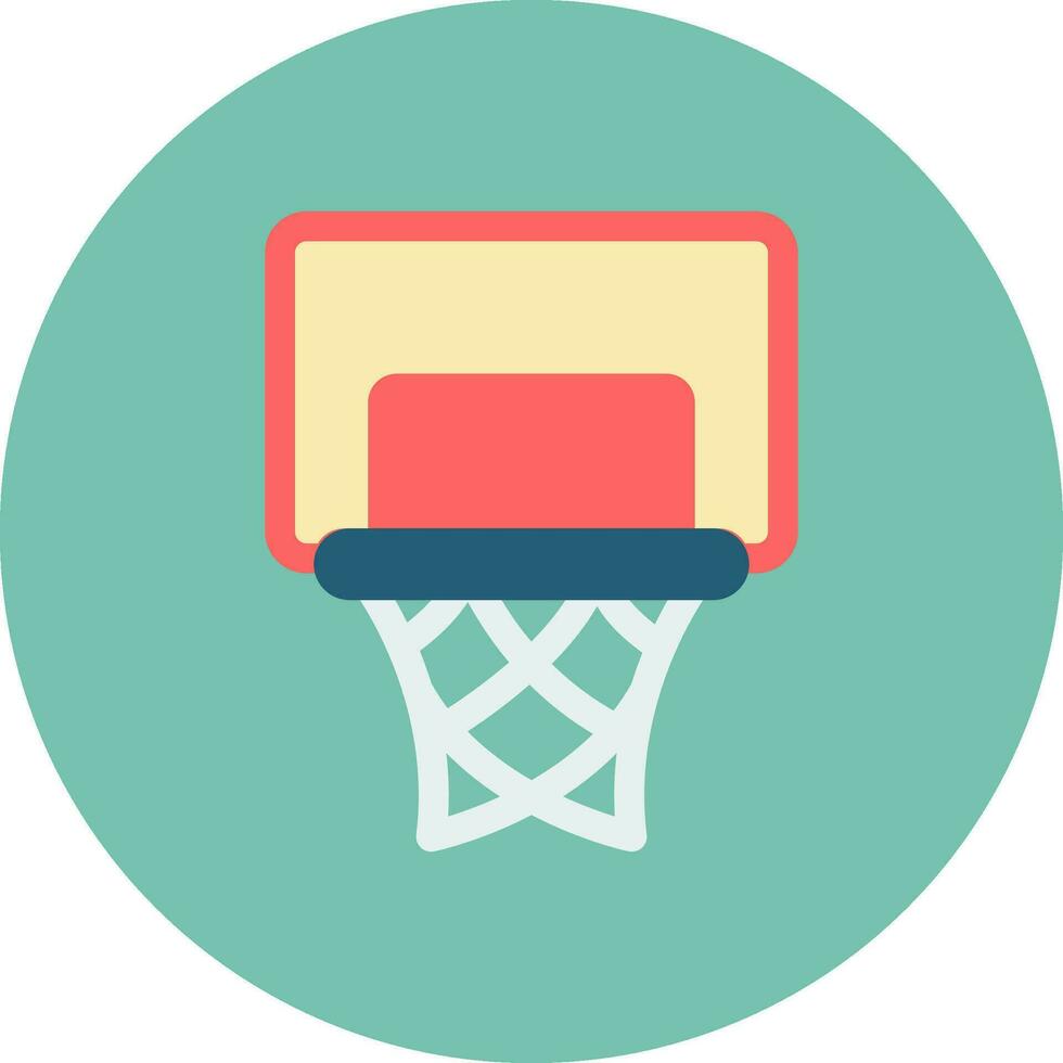 design de ícone criativo de cesta de basquete vetor