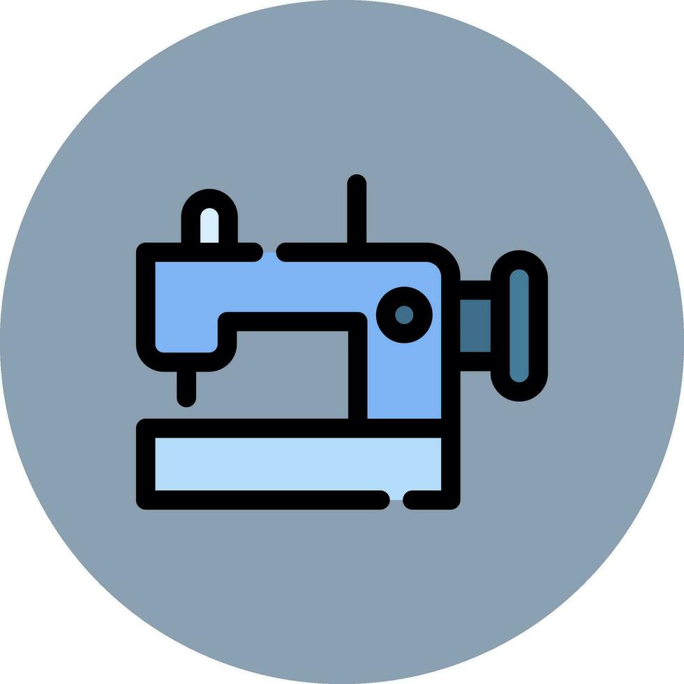 design de ícone criativo de máquina de costura vetor