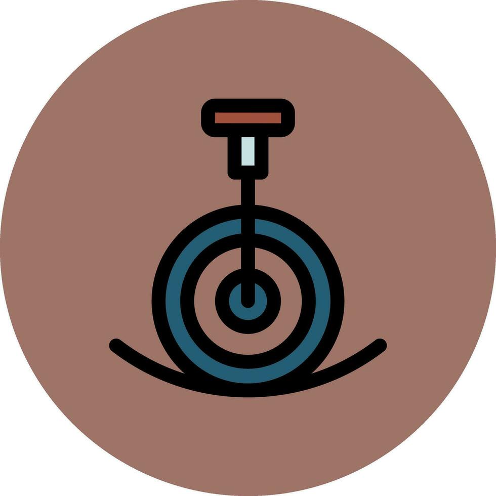 design de ícone criativo de desempenho de monociclo vetor