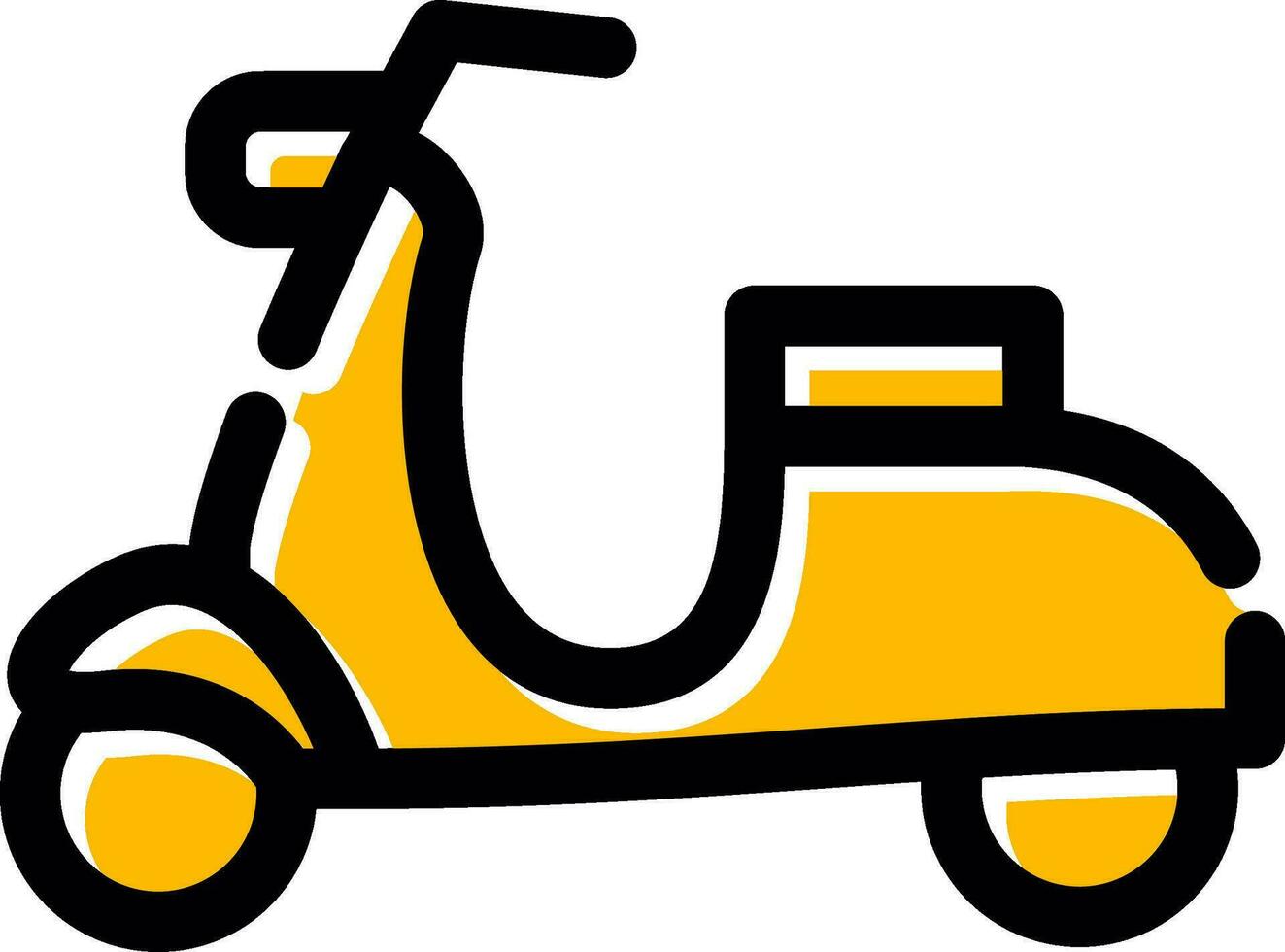 design de ícone criativo de scooter vetor