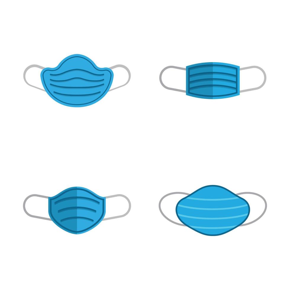 ilustração de imagens de logotipo de máscara médica vetor