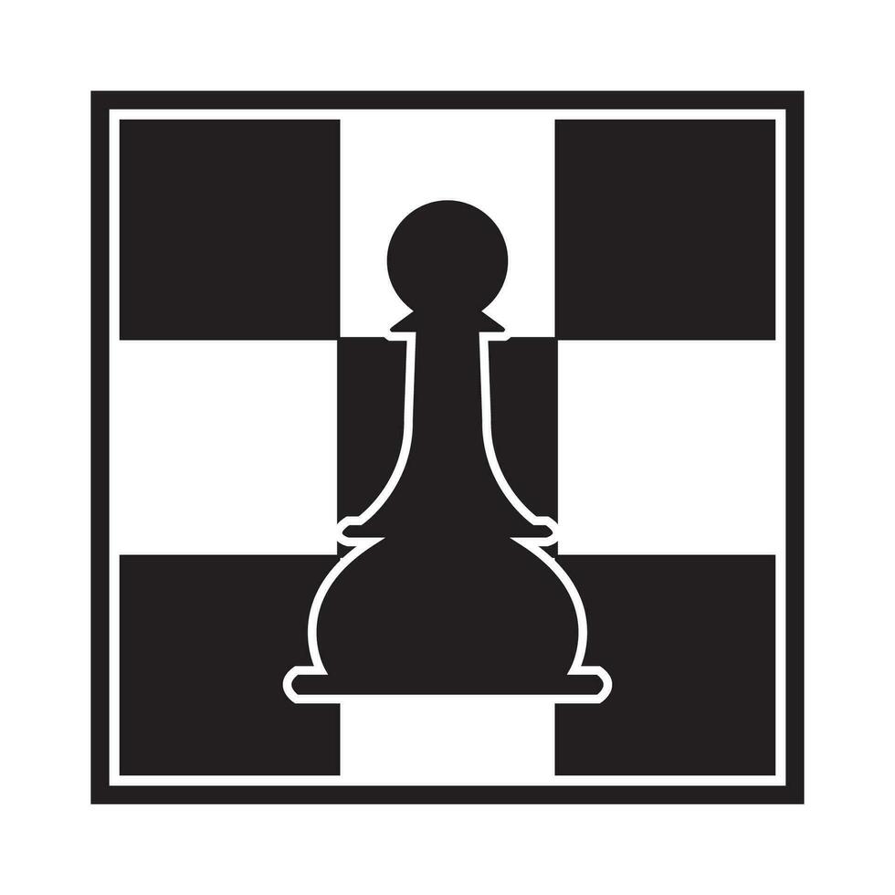 xadrez ícone logotipo vetor Projeto modelo