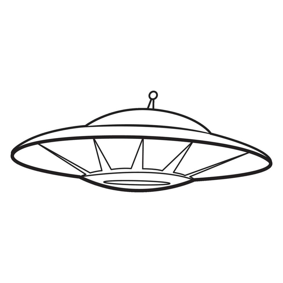 estrangeiro nave espacial ícone logotipo vetor Projeto modelo