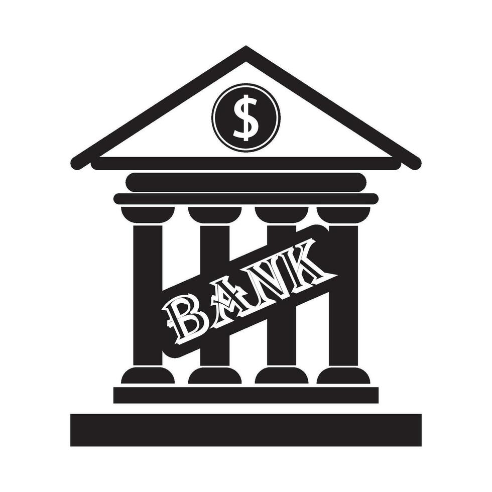 banco ícone logotipo vetor Projeto modelo
