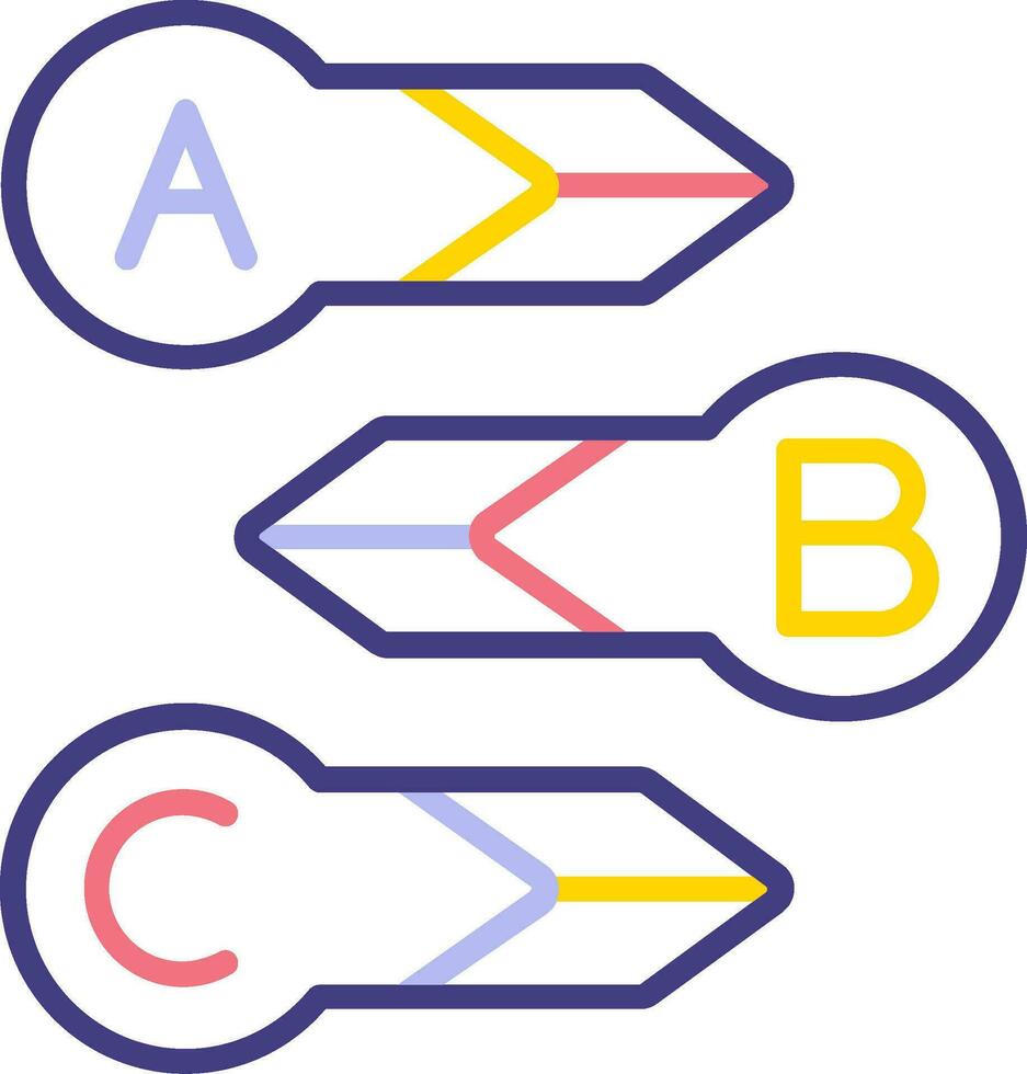 ícone de vetor de diagrama