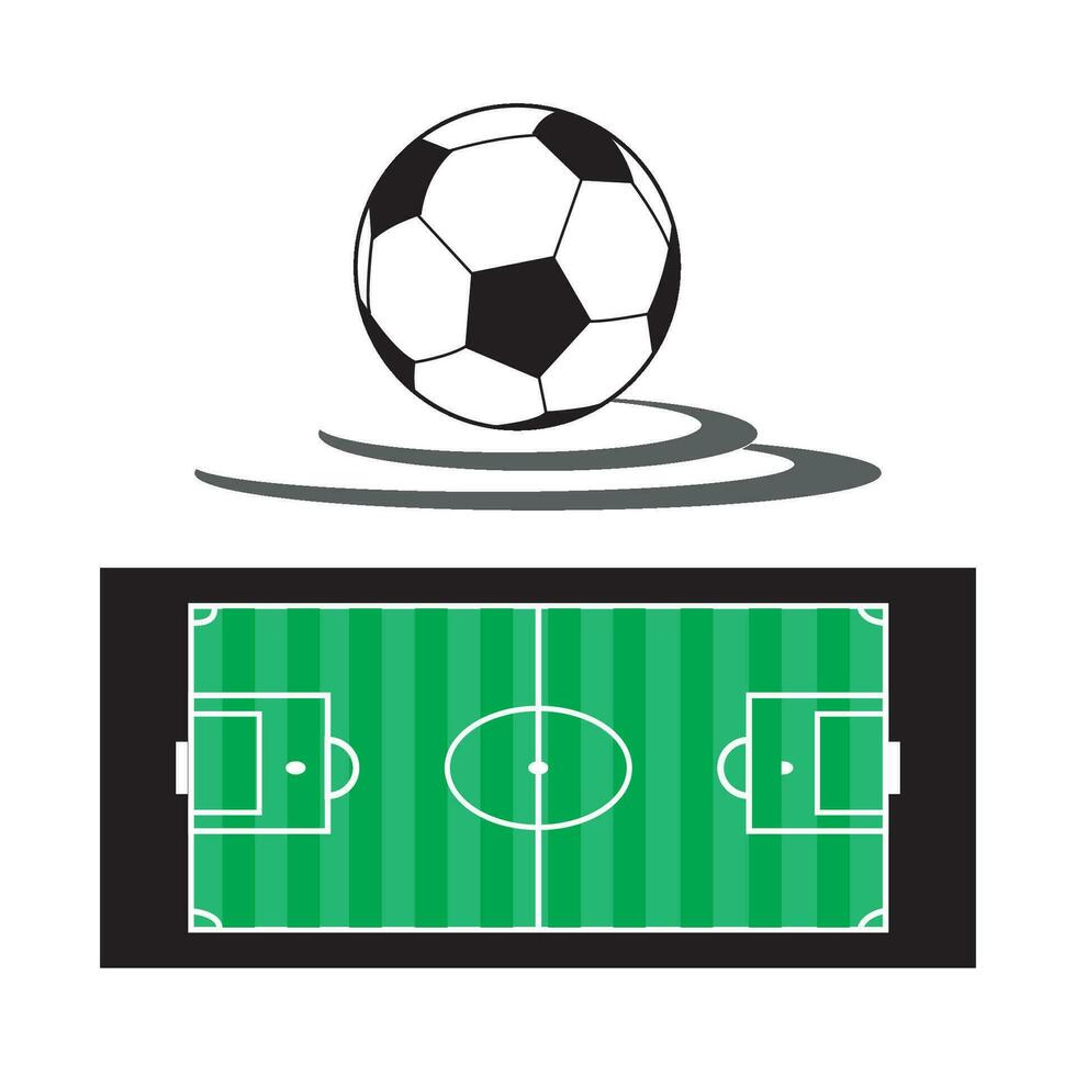 futebol campo ícone logotipo vetor Projeto modelo