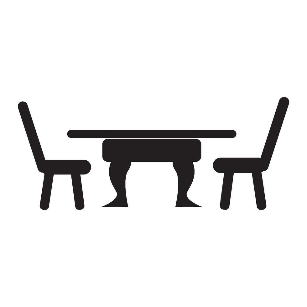 mesa ícone logotipo vetor Projeto modelo