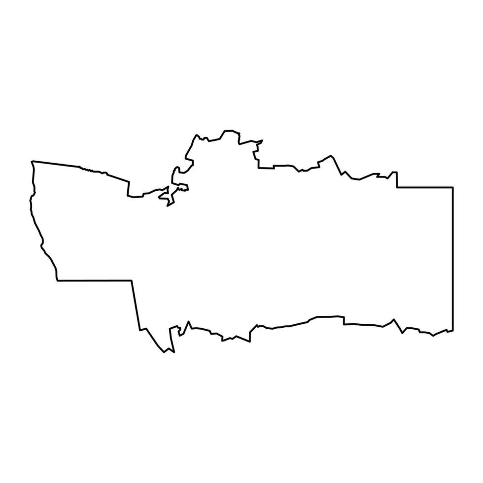 hardap região mapa, administrativo divisão do namíbia. vetor ilustração.