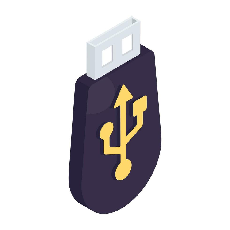 ícone de download premium de usb vetor