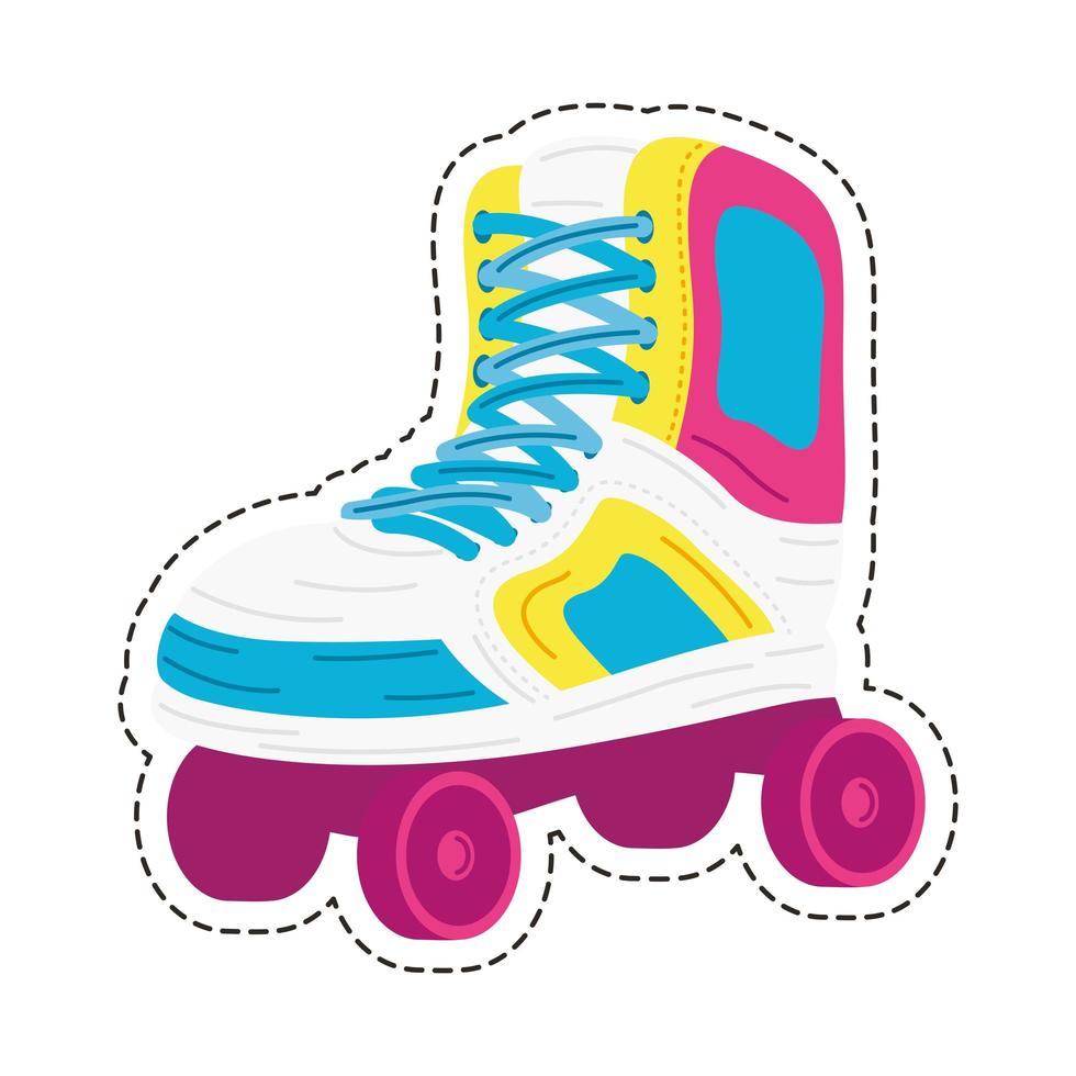 patch de patins vetor