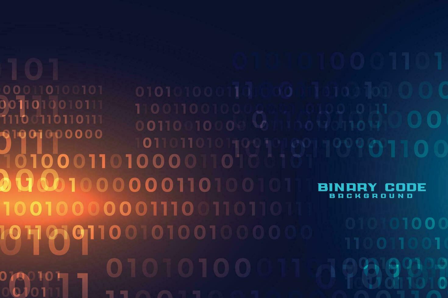 digital futurista binário código número fundo vetor