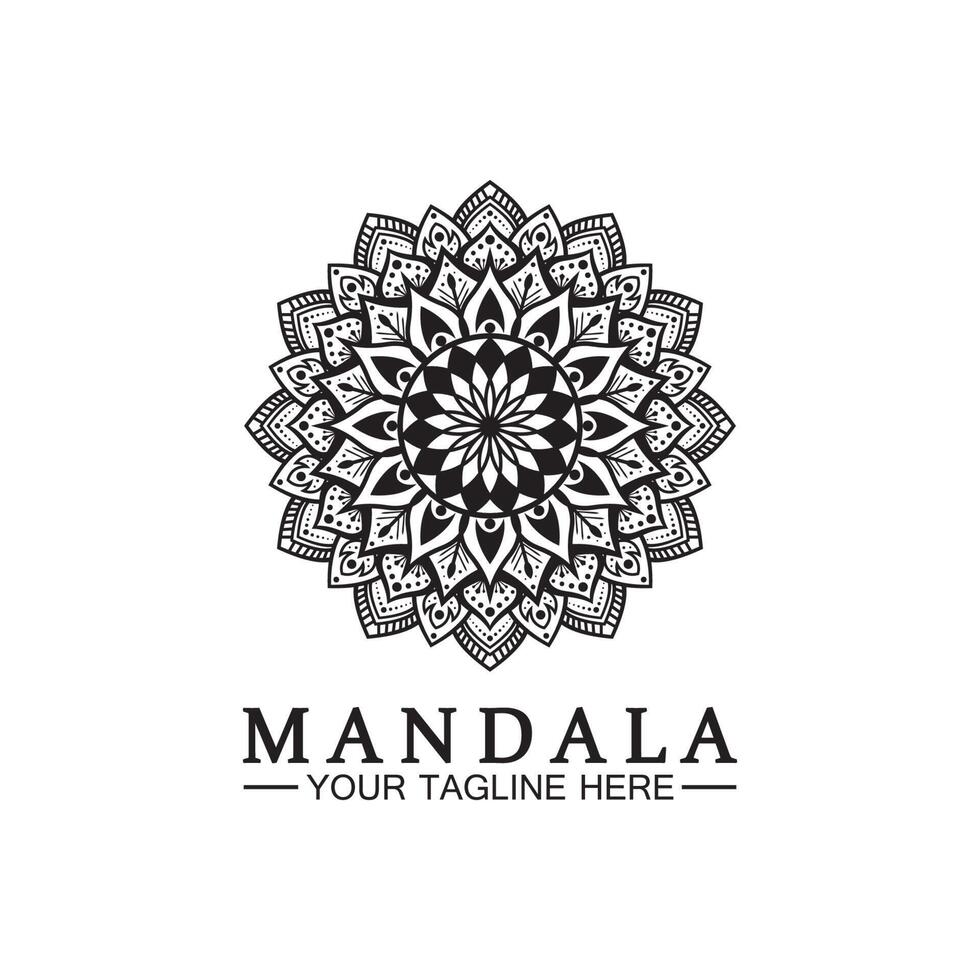 modelo de vetor de design de logotipo de mandala