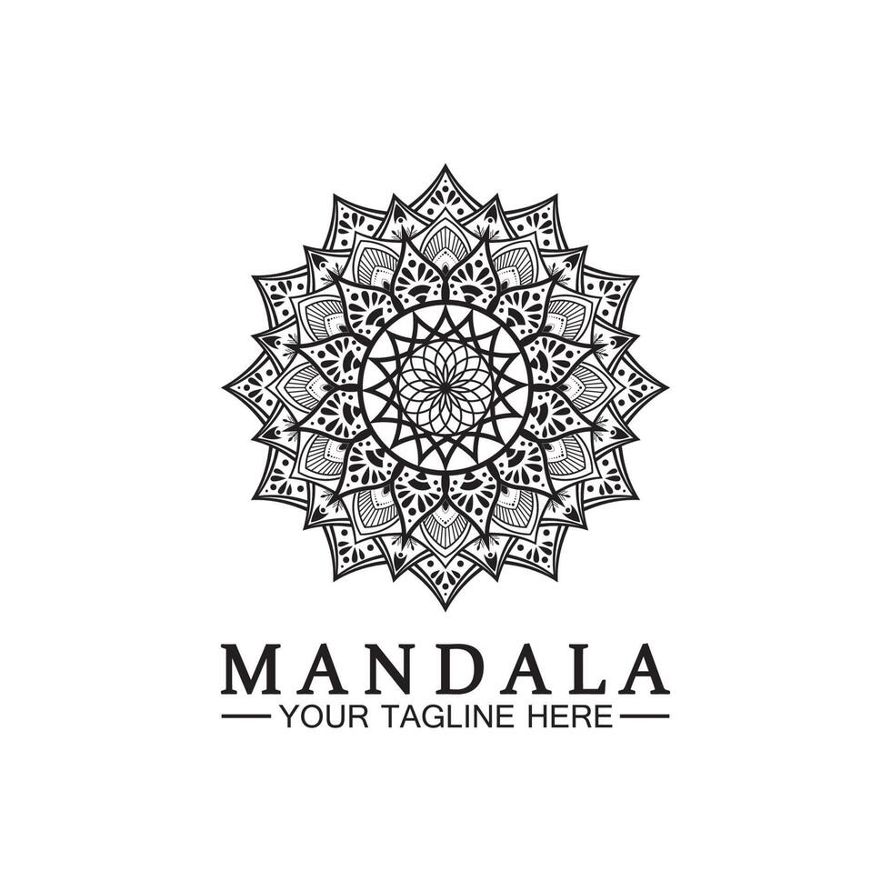 modelo de vetor de design de logotipo de mandala