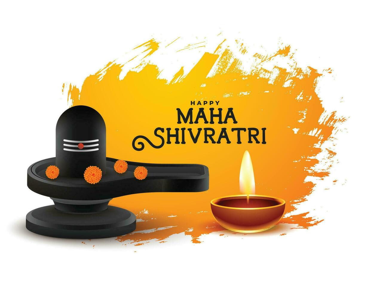 maha Shivratri festival bênçãos cartão Projeto vetor