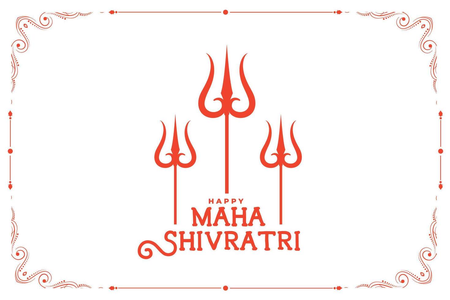 plano estilo maha Shivratri festival cumprimento fundo vetor