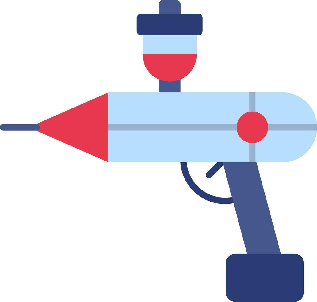 ícone plano de aerógrafo vetor