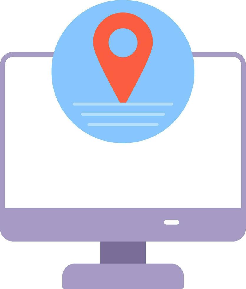 ícone plano de localização vetor