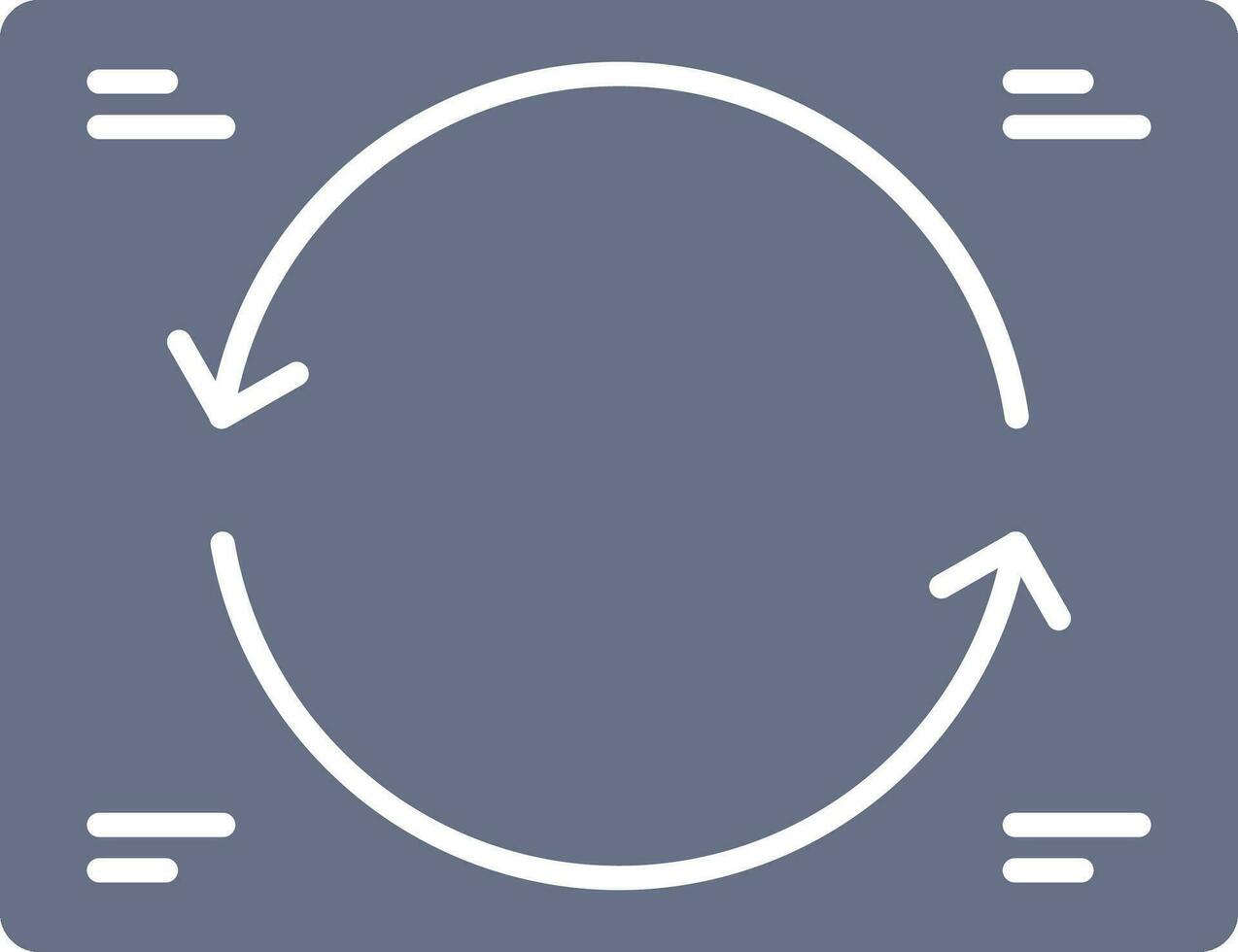 ícone plano de sincronização vetor