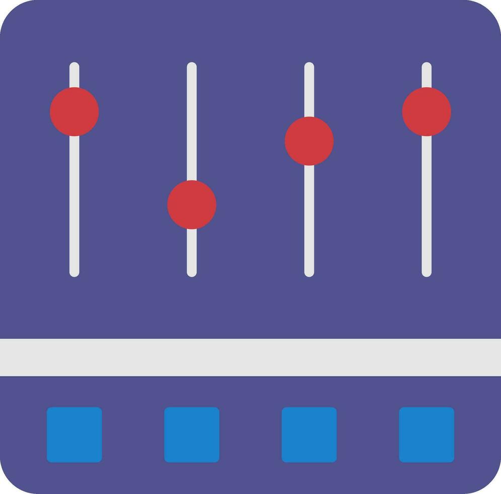 ícone plano do painel de controle vetor