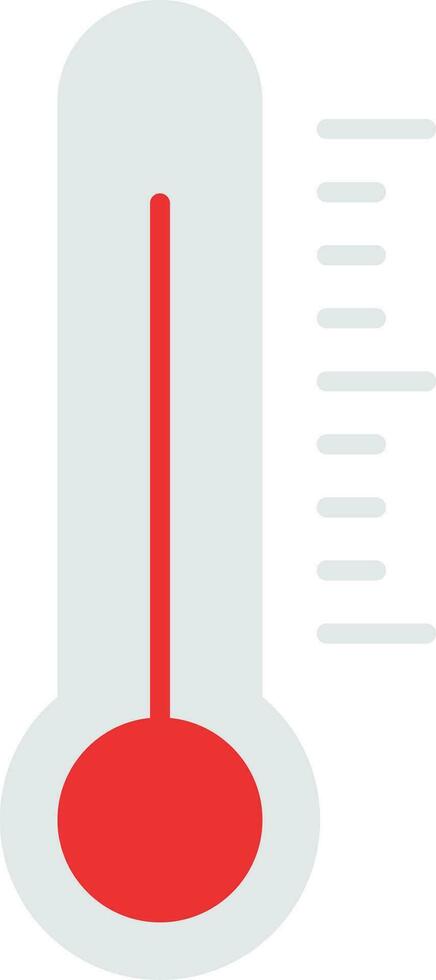 ícone plano de termômetro vetor