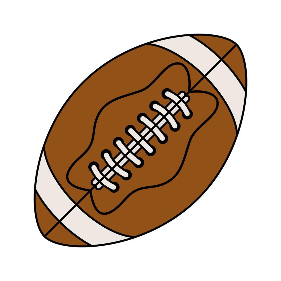 ícone de balão do esporte de futebol americano vetor