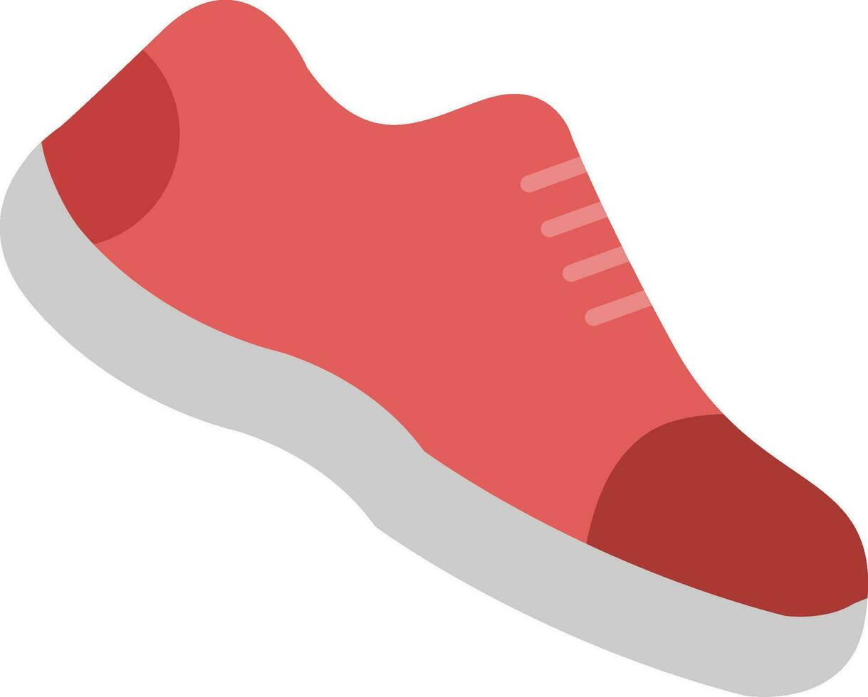 corrida sapatos plano ícone vetor